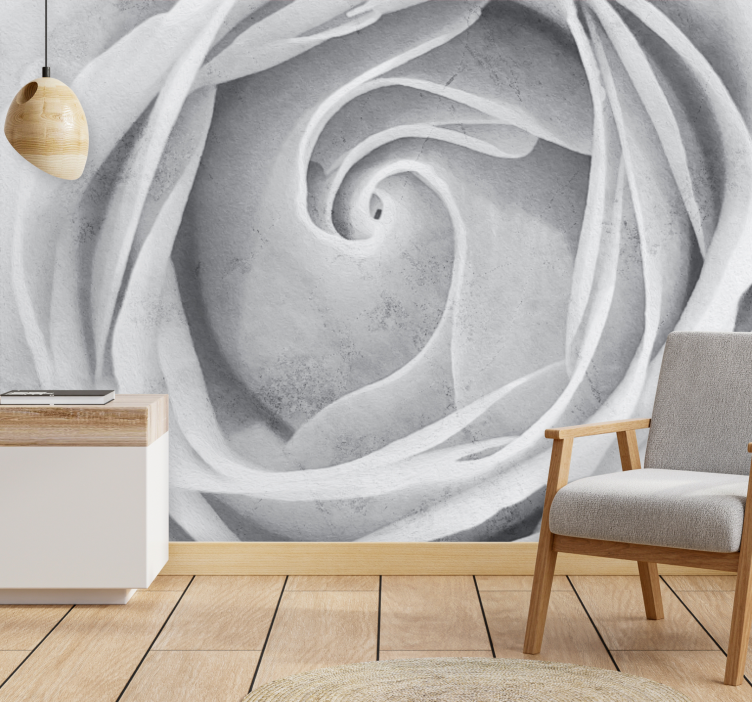 Fototapete blumen elegante rosen spirale - TenStickers