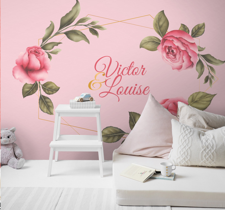 Fototapete Blumen elegantes rosenarrangement - TenStickers