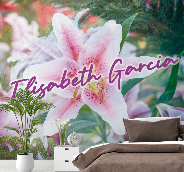 Fototapete Blumen lilie florale eleganz - TenStickers