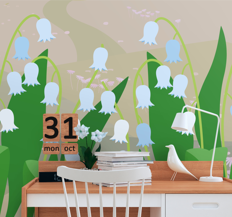 Fototapete blumen zarte blütenpracht - TenStickers