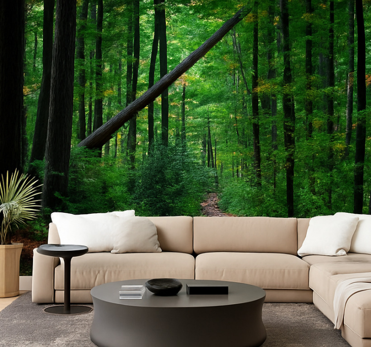 Fototapete Dschungel grünes walddesign - TenStickers