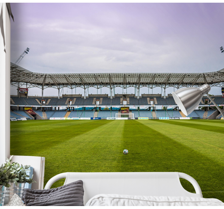 Fototapete Schlafzimmer Fussballplatz - TenStickers