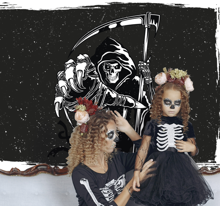 Fototapete halloween sensenmann illustration - TenStickers