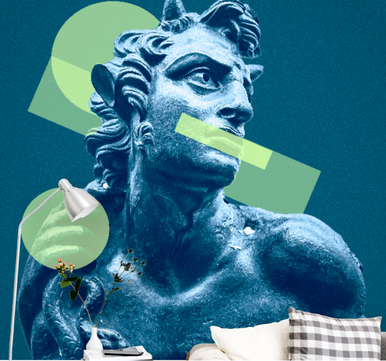 Fototapete Klassische Kunst Griechische statue der pop-art - TenStickers