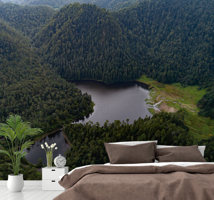 Fototapete Landschaft bergsee gelassenheit - TenStickers