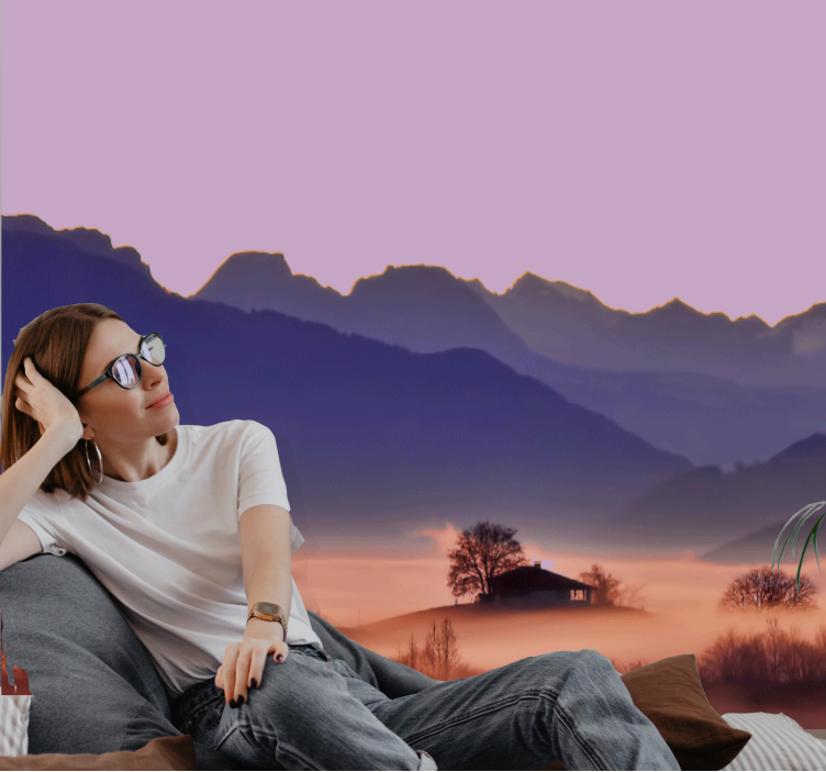 Fototapete landschaft ruhige berglandschaft - TenStickers