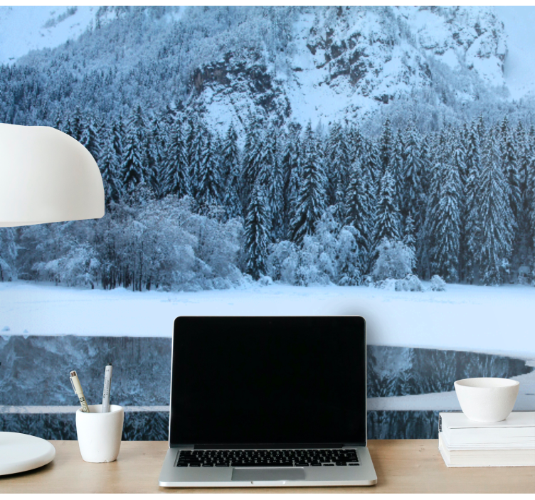 Fototapete landschaft ruhige winterlandschaft - TenStickers