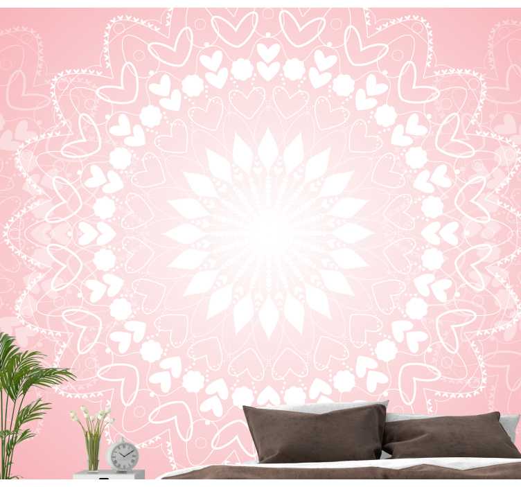 Fototapete Liebe herz-mandala-design - TenStickers