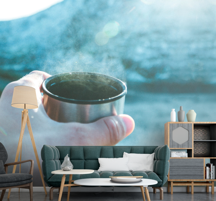 Fototapete menschen hand mit getränk - TenStickers