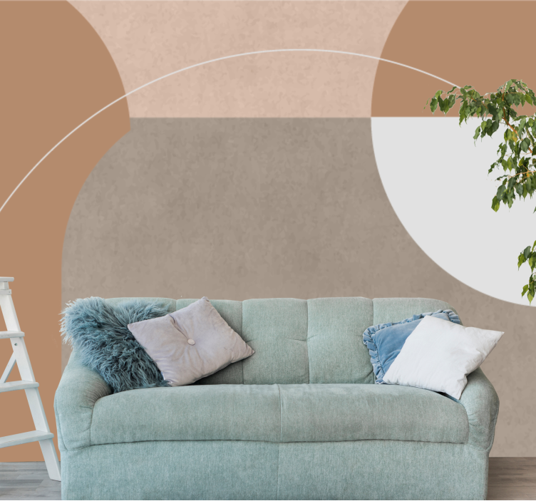 Fototapete modern geometrische formen komposition - TenStickers
