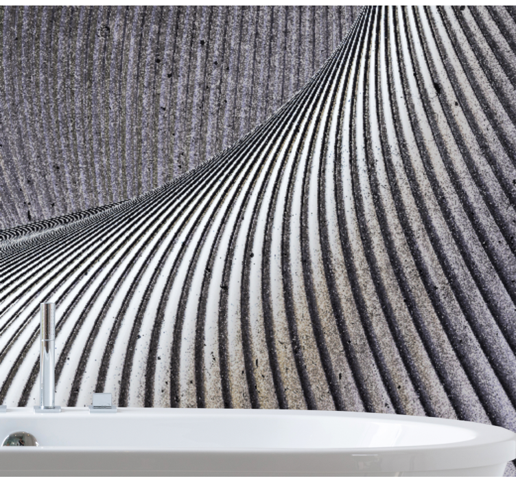 Fototapete muster mit geschwungenen sandmustern - TenStickers