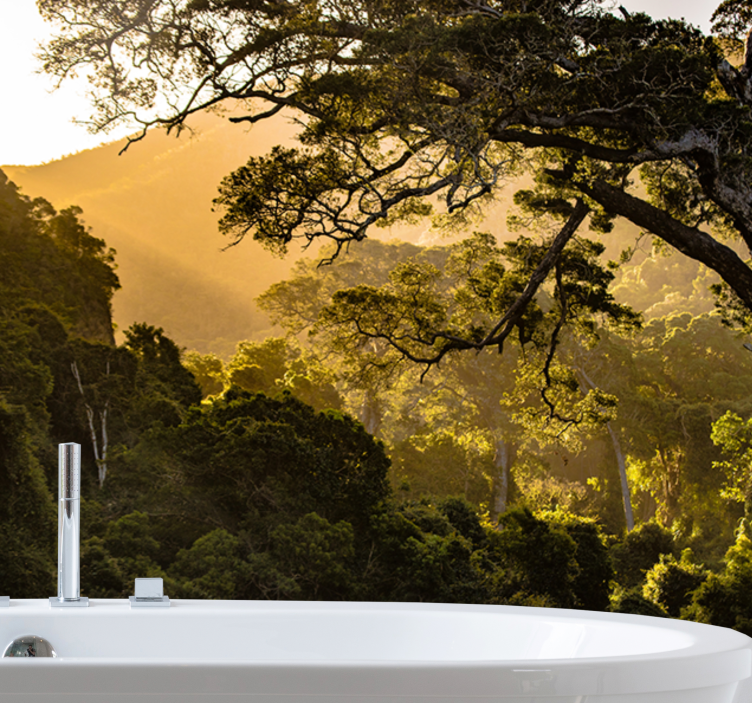 Fototapete natur grünes waldpanorama - TenStickers