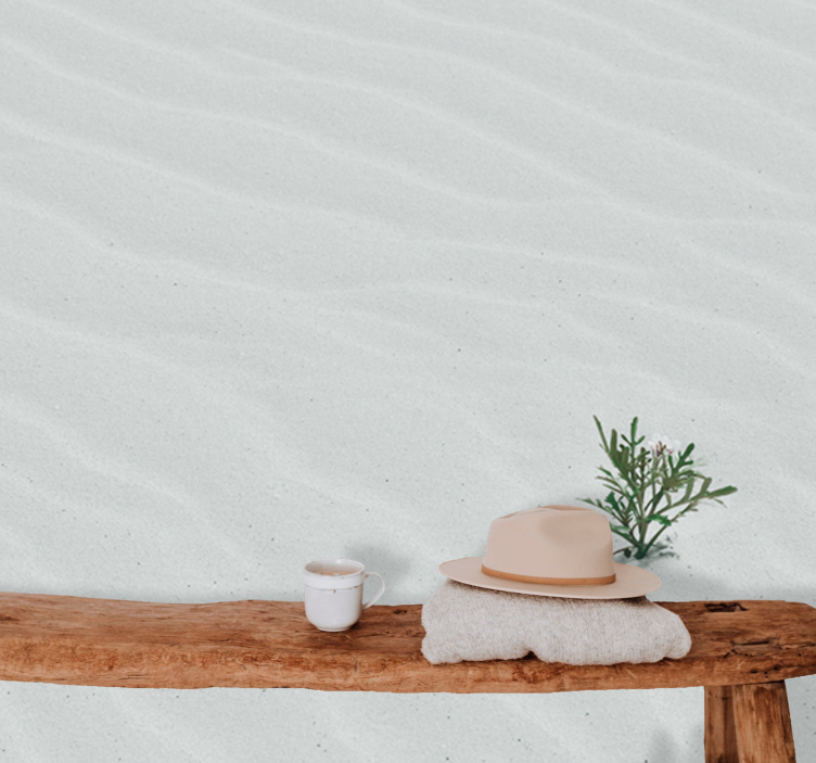 Fototapete natur sand und grünpflanzen - TenStickers