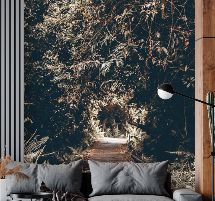 Fototapete natur waldweg pfad - TenStickers