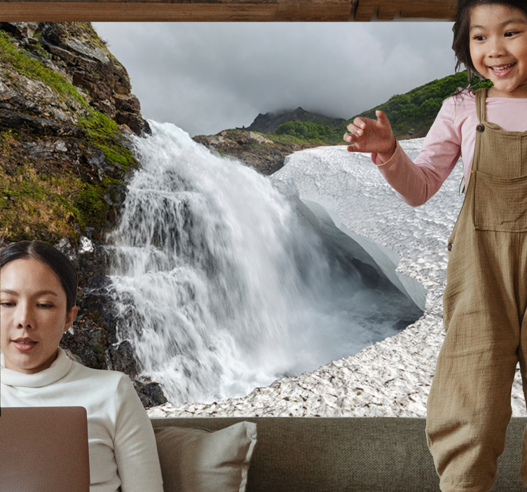 Fototapete natur wasserfall landschaft - TenStickers