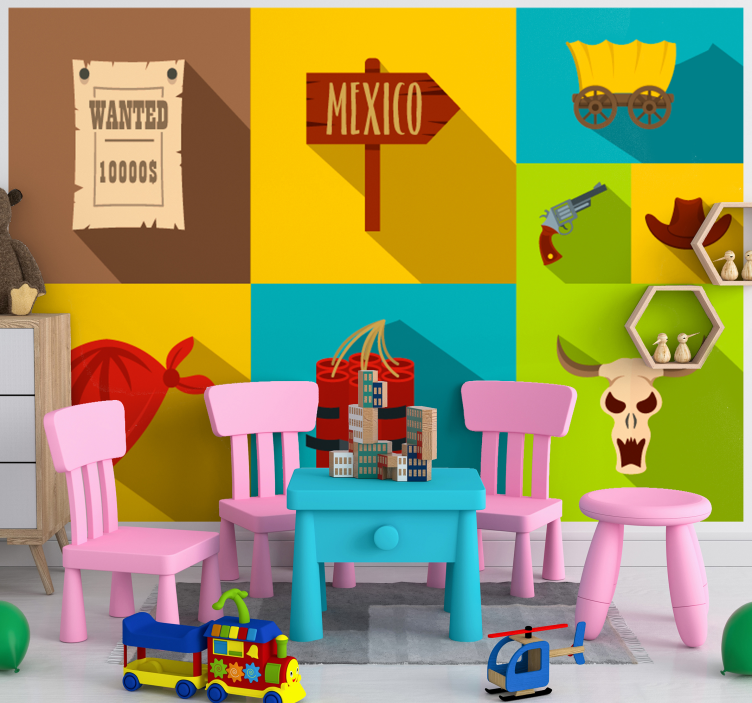 Fototapete kinderzimmer mexiko motiv - TenStickers