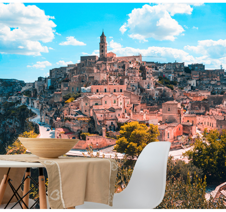 Fototapete Städte historische matera-landschaft - TenStickers