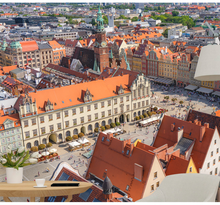 Fototapete Städte historische stadtansicht - TenStickers