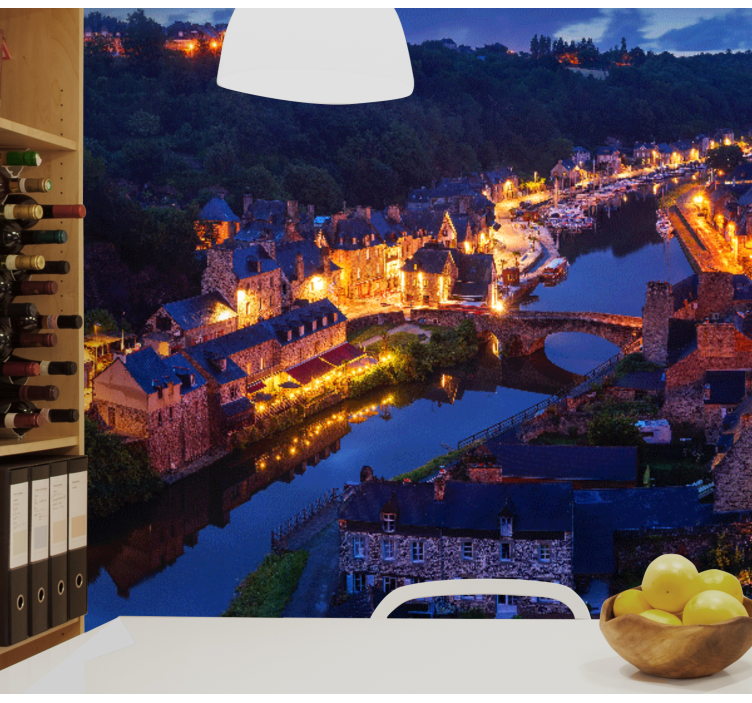 Fototapete Städte mittelalterliche dorflichter - TenStickers