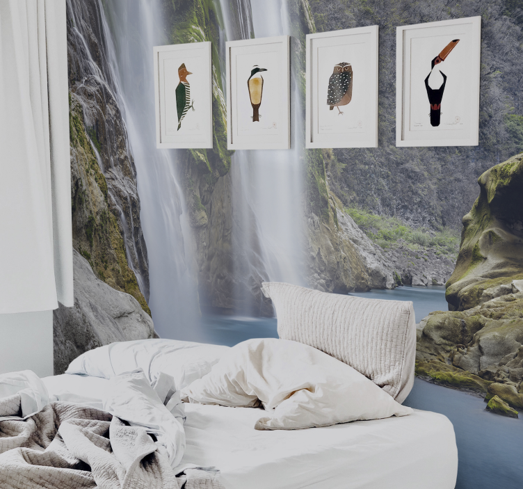 Fototapete wasserfall ruhige wasserfall perspektive - TenStickers