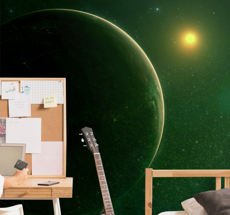 Fototapete weltraum planetarische himmelslandschaft - TenStickers