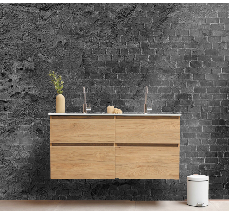 Fototapete ziegelwand grobe ziegeloberfläche - TenStickers