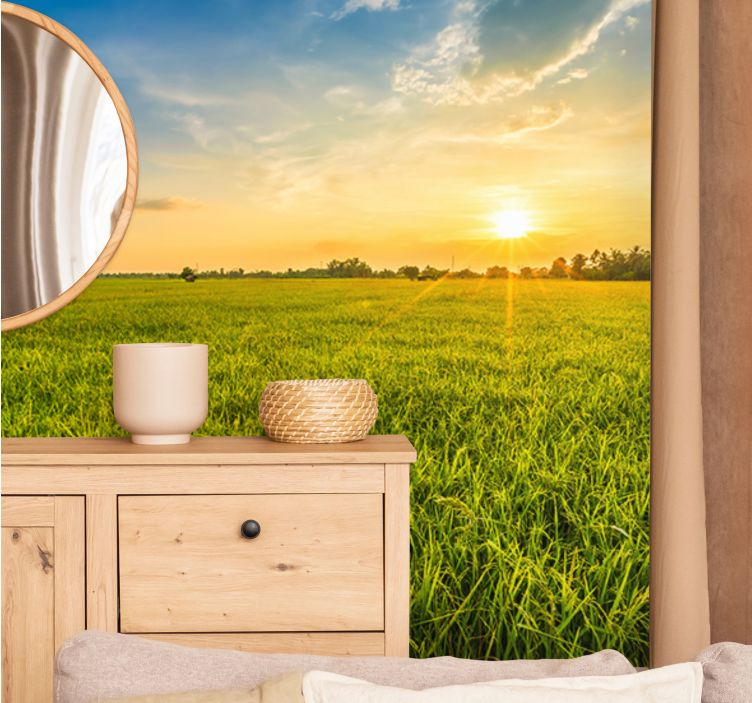 Fototapete Natur Ästhetische fotografie von rasenflächen - TenStickers