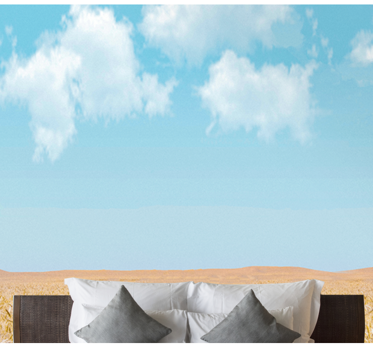 Fototapete Natur Polnischer ländlicher blauer himmel - TenStickers