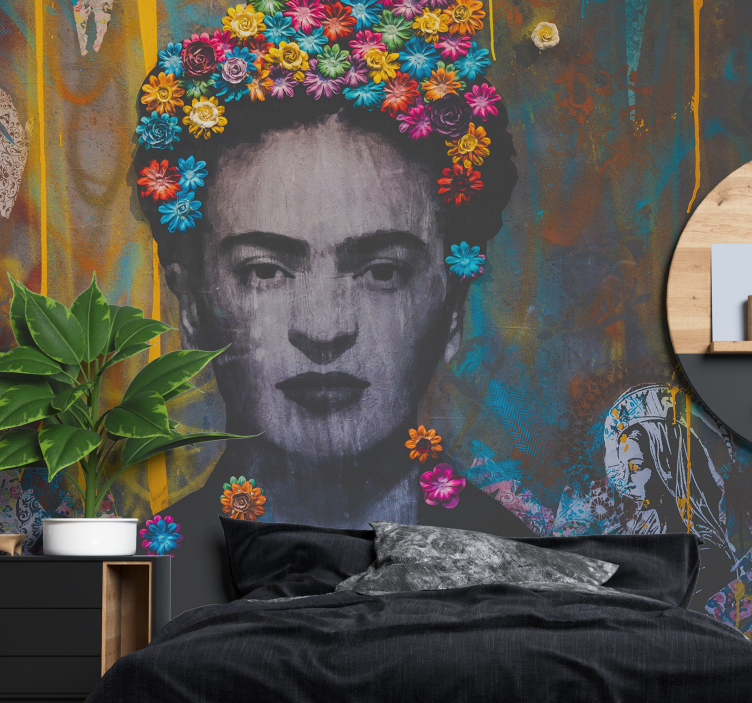 Fototapete Urbane Kunst Kahlo boho art girl - TenStickers
