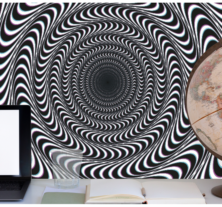 Aufkleber visuelle Effekte Wandfoto hyptonique vison - TenStickers