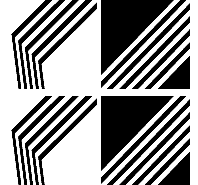 Untersetzer Modern Moderne Streifen - TenStickers