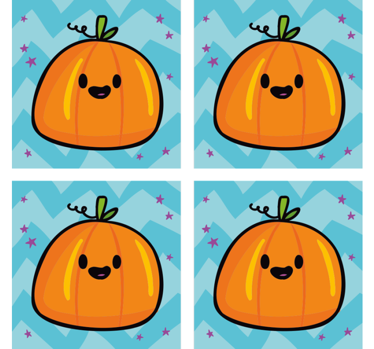 Kürbis halloween Untersetzer - TenStickers