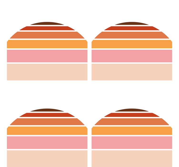 Untersetzer in geschichteten farbformen - TenStickers