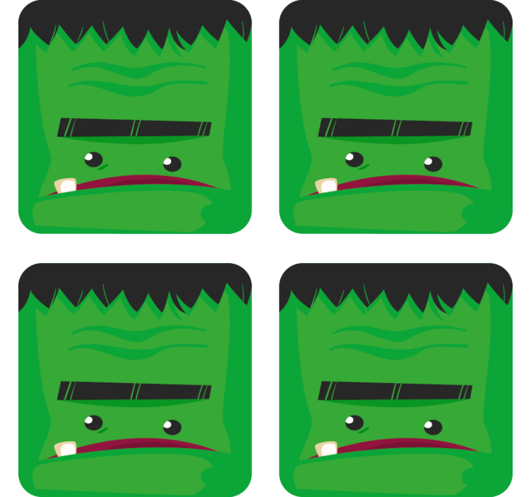 Untersetzer Freak Frankenstein monster - TenStickers