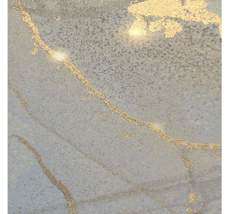 Untersetzer mit elegantem goldfolienoberfläche - TenStickers