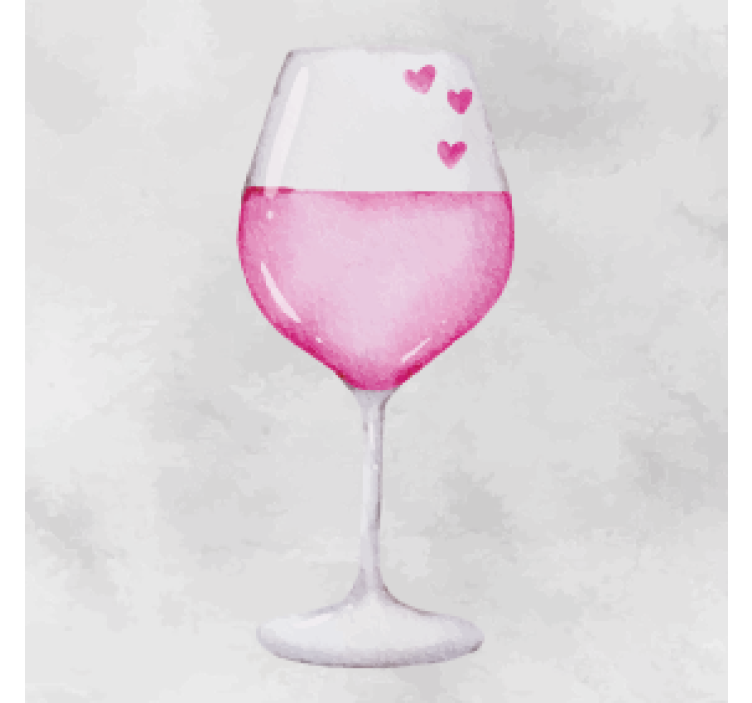 Untersetzer personalisiert herzverziert glas - TenStickers