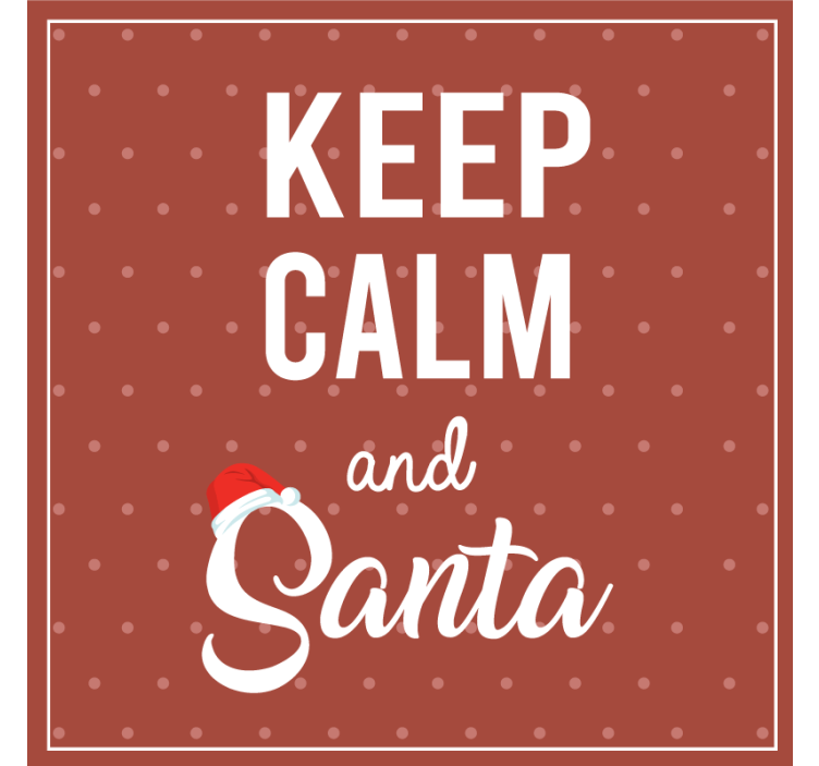 Untersetzer weihnachten mit festlichem spruchdesign - TenStickers