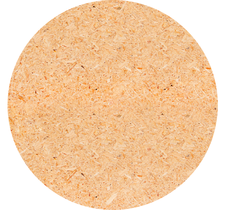 Untersetzer aus rundem naturmaterial - TenStickers