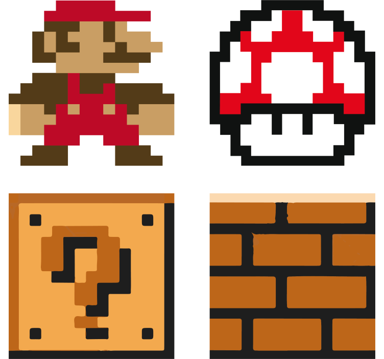 Untersetzer Freak Super mario-themen - TenStickers