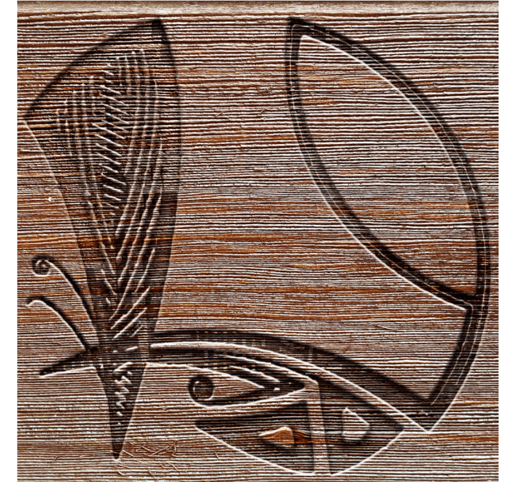 Untersetzer mit filigranen holzmustern - TenStickers