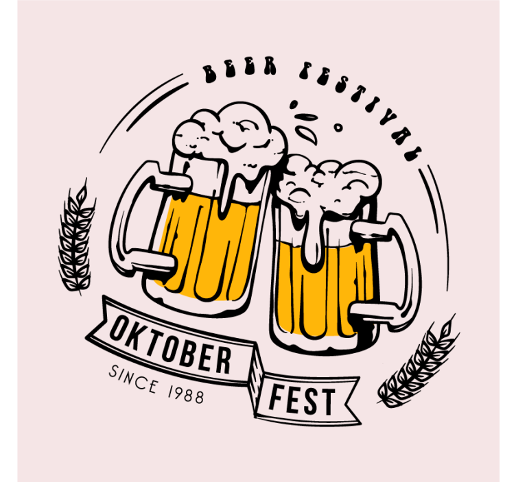 Bierdeckel oktoberfest prost - TenStickers