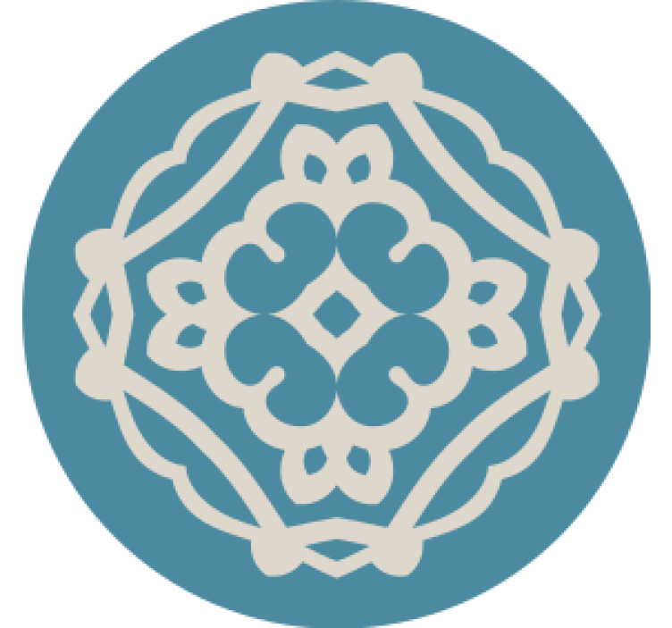 Untersetzer mit filigranem musterüberzug - TenStickers