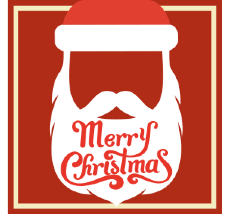 Untersetzer weihnachten mit santa claus illustration - TenStickers