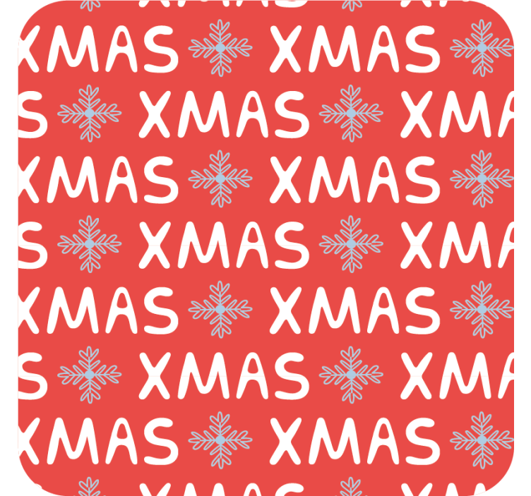 Untersetzer weihnachten festliches xmas-muster - TenStickers