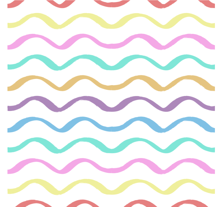 Untersetzer mit lebhaftem geschwungenem muster - TenStickers