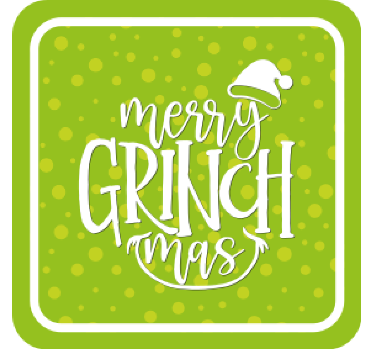 Untersetzer weihnachten grinchmas grüße - TenStickers
