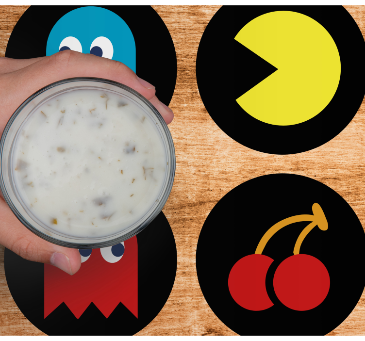 Untersetzer freak mit bunten retro-icons - TenStickers