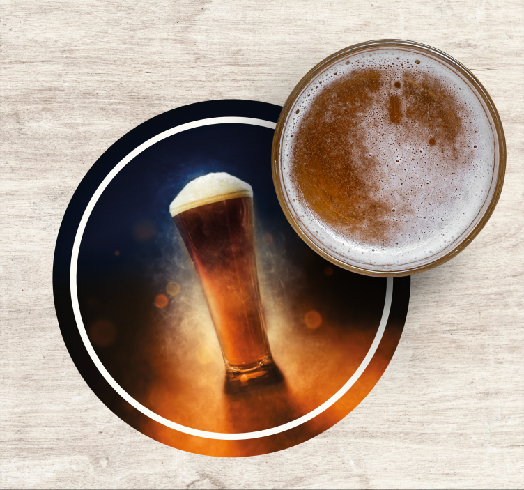 Untersetzer Bier Frisches bierdesign - TenStickers