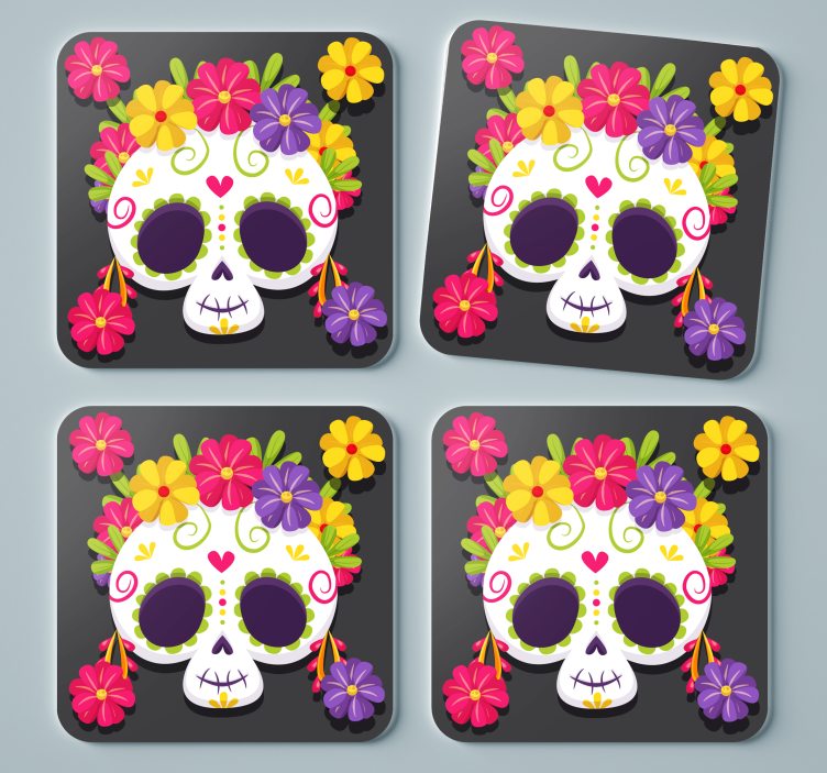 Untersetzer tote Blumen Untersetzer  - TenStickers