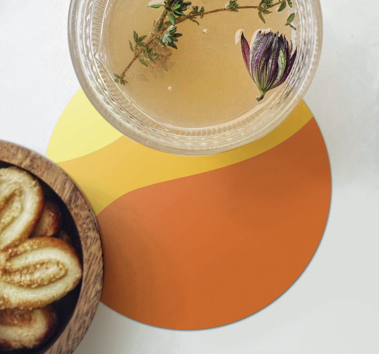 Untersetzer 70's Sun Sonnenkreis der 70er jahre - TenStickers